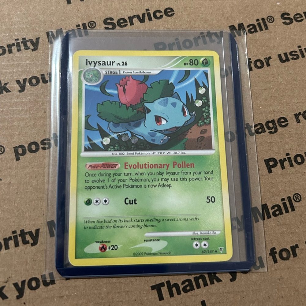‘09 Pokemon TCG Ivysaur Card No. 62/147